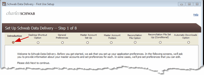 Schwab Screen 4: Setup Introduction