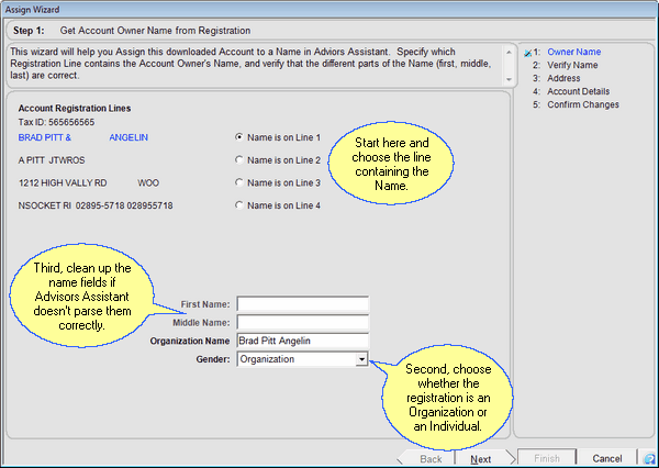 Screen Format When No Tax ID Match Is Found