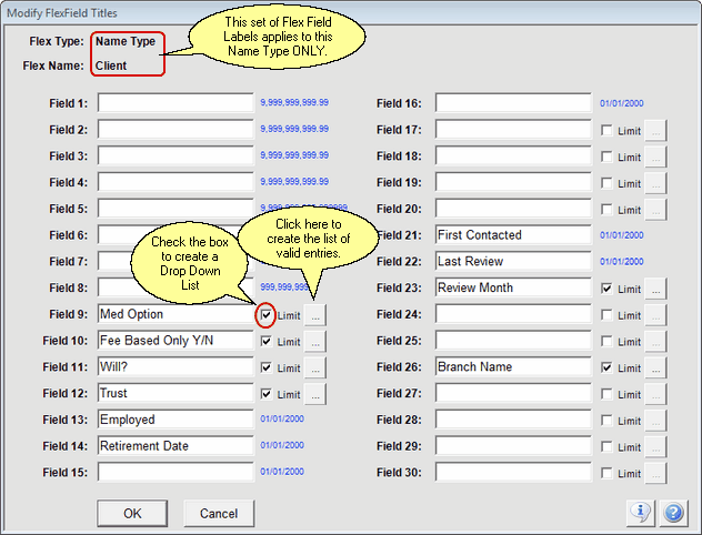 Modify Flex Field Labels