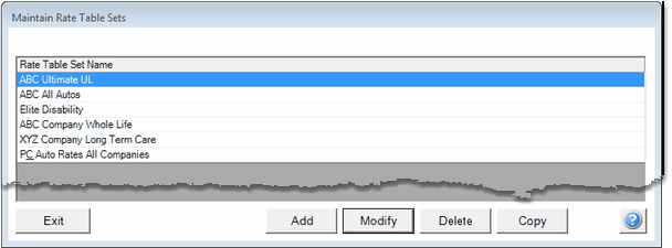 MaintainRateTableSets