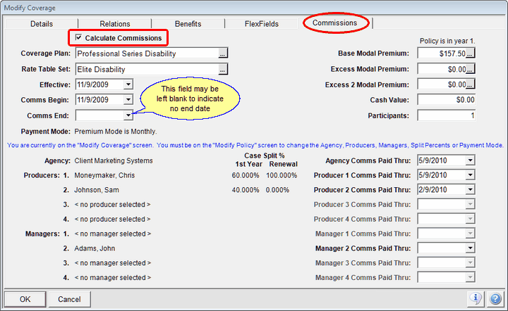 Required Data To Calculate Commissions