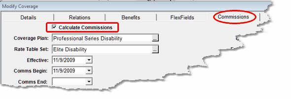 Setting Commissions To Calculate