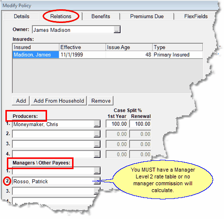 Adding Producers And Managers To Policies