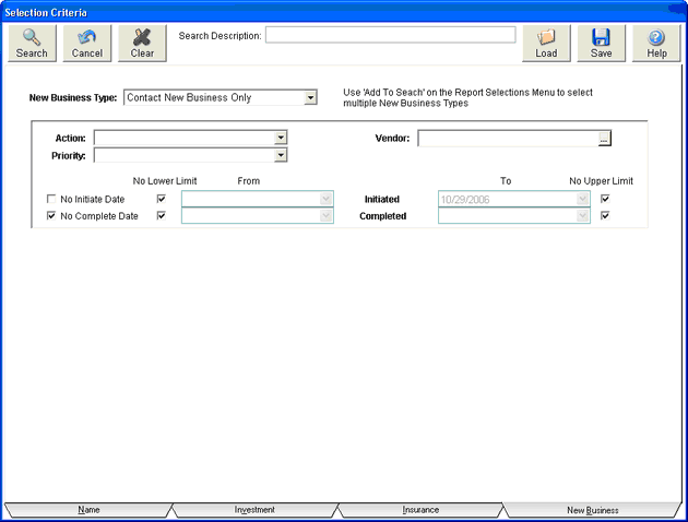 NewBizContactSelectionCriteria