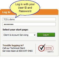 Schwab Screen 1: User Login