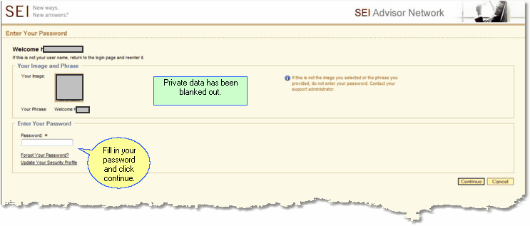 BusinessBuilder Password Entry