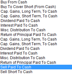 Available Types For Flows Between Cash Balance & Investment