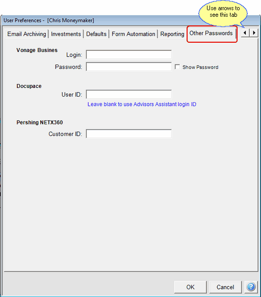 This is used for application specific passwords