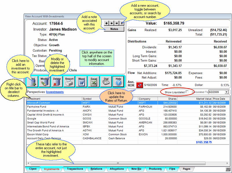 ViewAccountWithInvestments