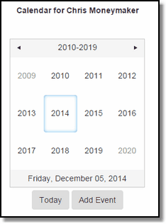 Click on the year you want
