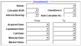 Selection Criteria Investment Section
